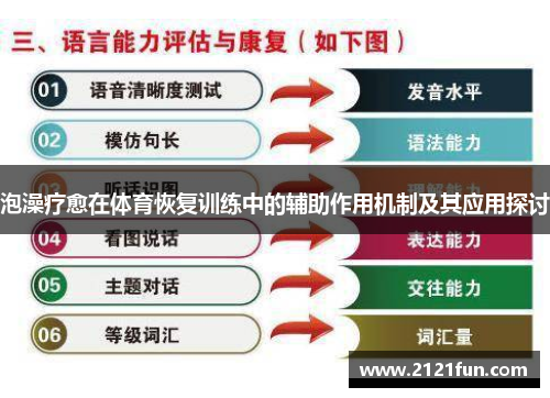 泡澡疗愈在体育恢复训练中的辅助作用机制及其应用探讨